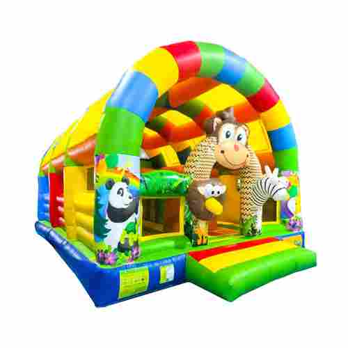 Коммерческий надувной батут «Зверята с крышей 2» без горки, 7*5*4 м