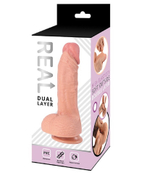 Реалистичный фаллоимитатор Real Dual Layer 16 см