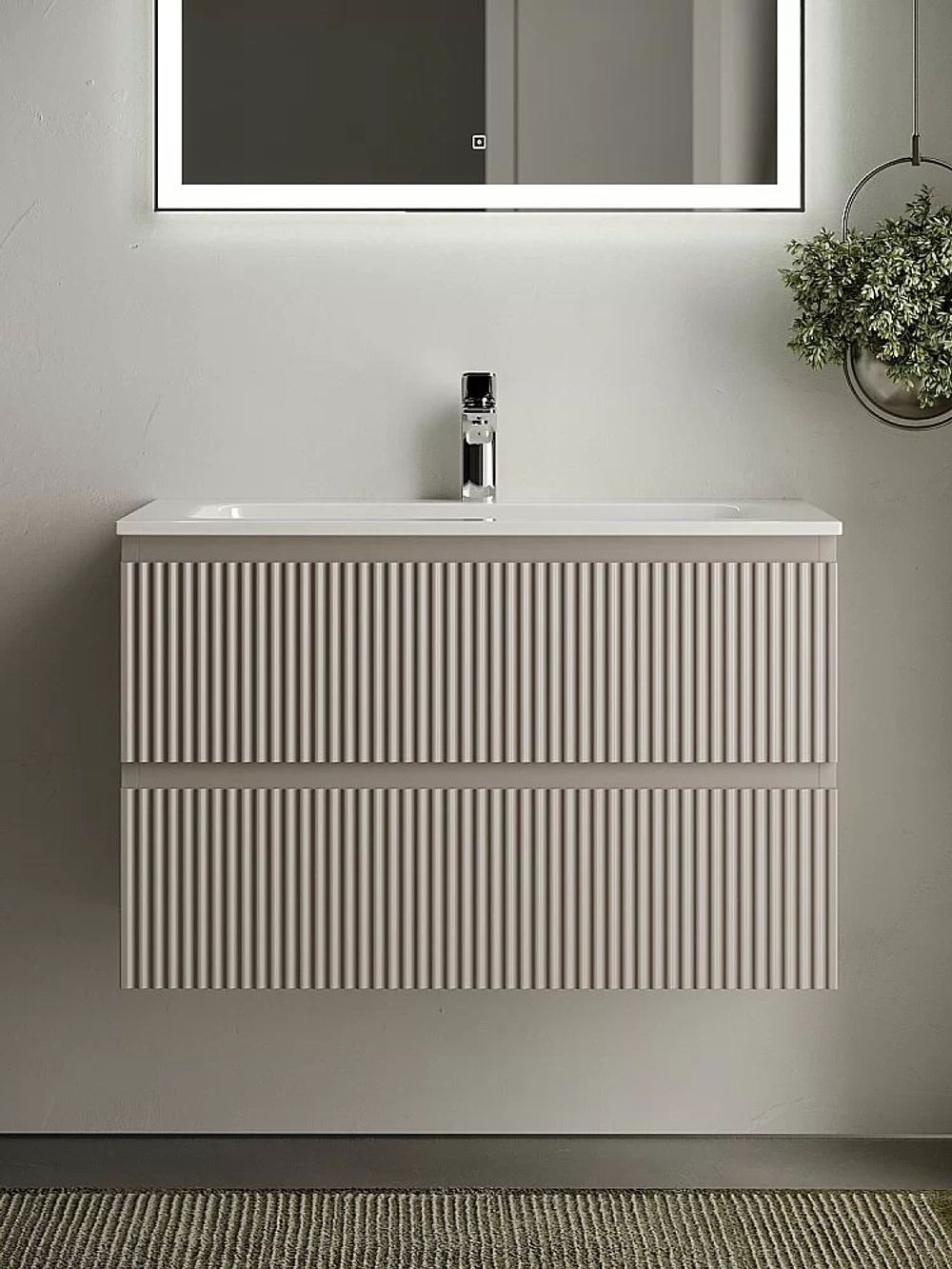 Тумба с раковиной Sancos SNOB R SNR80SM 80 Doha Soft
