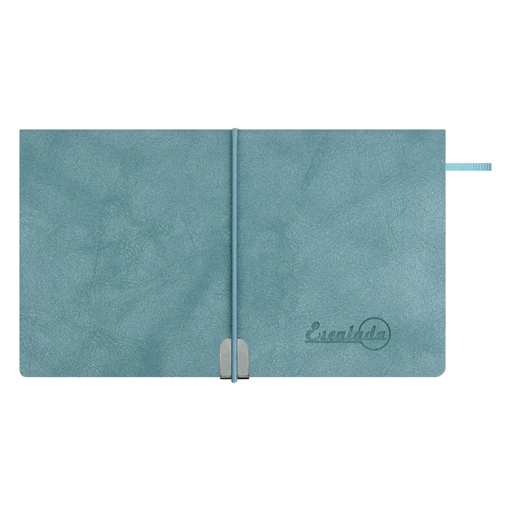 Еженедельник датированный 2026 ESCALADA, 175х95 мм, 64 л., арт. 70396/ 40 ТИВОЛИ ГЛОСС ГОЛУБОЙ (кожзам: мягкий переплёт, материал обложки: искусственная кожа "Тиволи глосс"; декор: блинтовое тиснение; способ крепления блока: ниткошвейный; вн. блок: 6