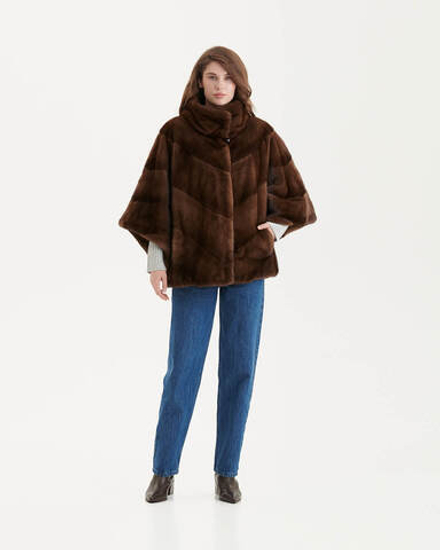 Шуба из меха норки