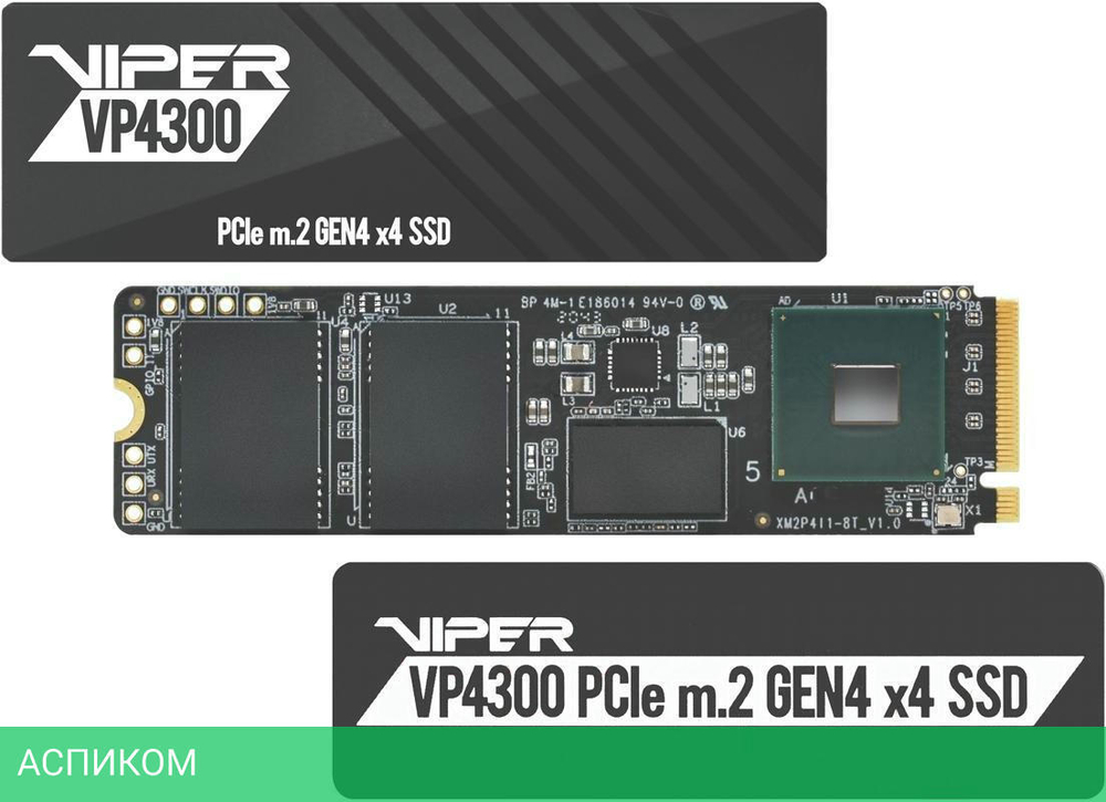 SSD диск Patriot Viper VP4300 2TB (VP43002TBM28H)