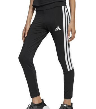 Брюки для девочки теннисные Adidas Train Essentials 3-Stripes - black/white