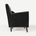 Кресло мягкое Грэйс Z-6 (Темно-серый) на высоких ножках с подлокотниками в гостиную, офис, зону ожидания, салон красоты.