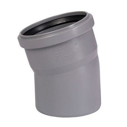 Отвод канализационный ф32x15° Ostendorf