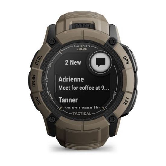 Умные часы Garmin Instinct 2X Solar Tactical Edition, коричневый