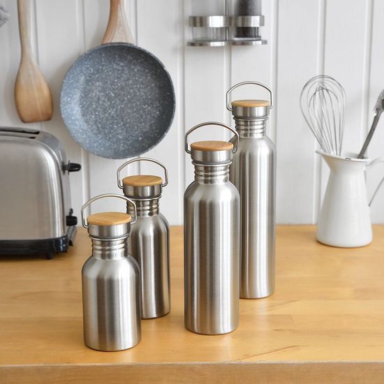 Бутылка металлическая ZeeroLife Bamboo, 1л