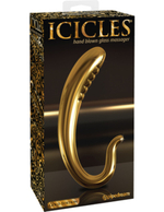 Фаллоимитатор ICICLES Gold Edition G spot G03 золотой (Цвет: золотой)