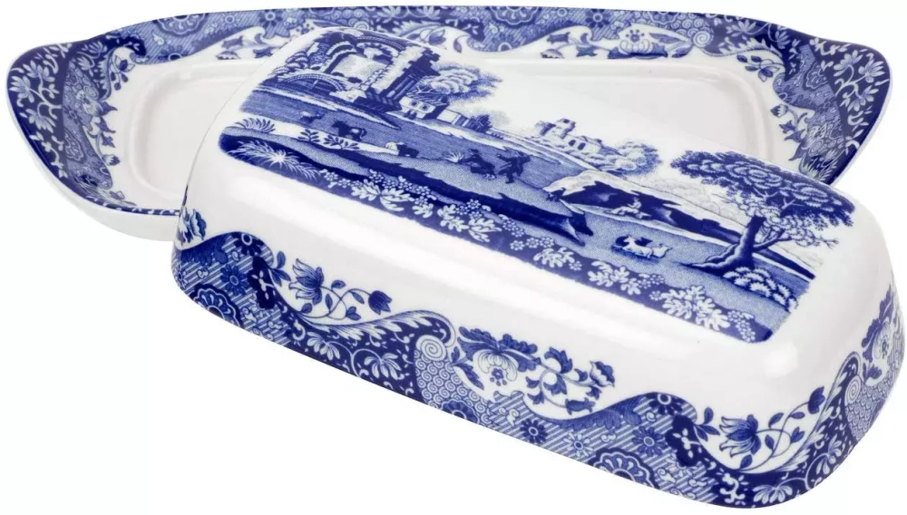 Spode - Синяя итальянская масленка 20х10см. / артикул   BLI2850-X  / GTIN 783931401565