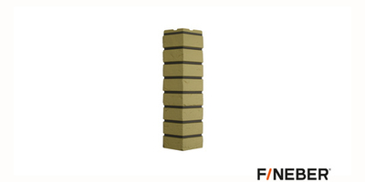 Наружный угол для фасайдинга Дачный Кирпич Баварский Песочный