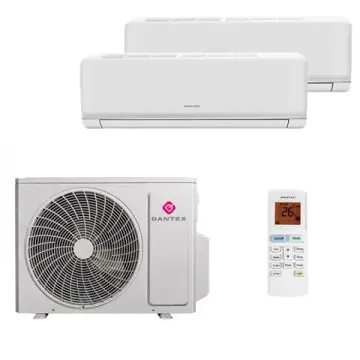 Мультисплит система на 2 комнаты Dantex RK-MW09HG x 2 / RK-2M18HGE-W