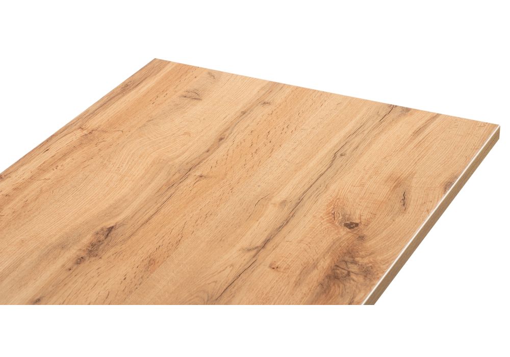 Стол Алеста Лофт 120х60х77 25 мм дуб вотан / белый матовый