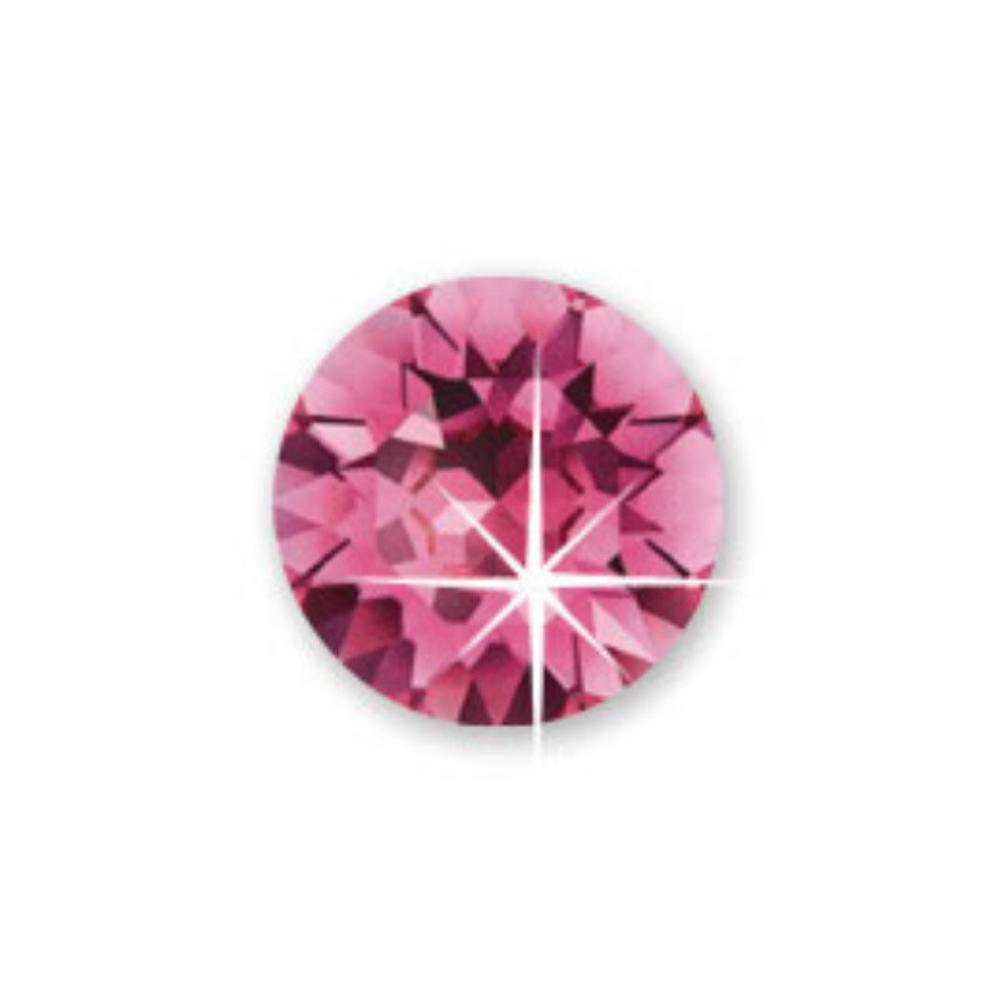 Медицинские серьги-гвоздики Crystals Swarovsky Rose 4mm Biojoux BJT946