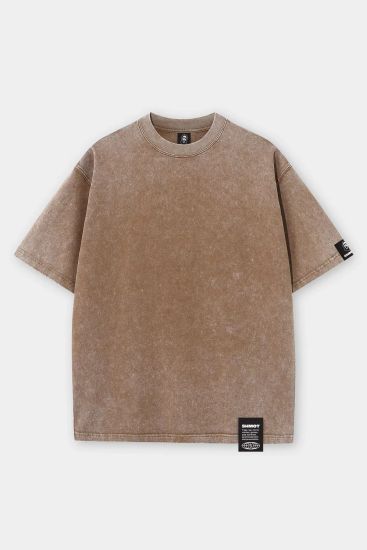Футболка SHMOT Blank Garment Dye бежевый