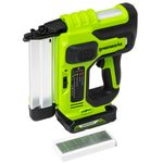 Нейлер акк. Greenworks GD24BN, 24V, б/щет,100 уд/мин, гвозди 18GA, LED,1х2Ач,ЗУ,кор (3400707CUA)