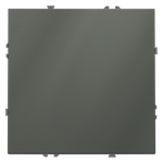 Проходной переключатель встраиваемый VOLTUM S70 одноклавишный 10А, (титан)