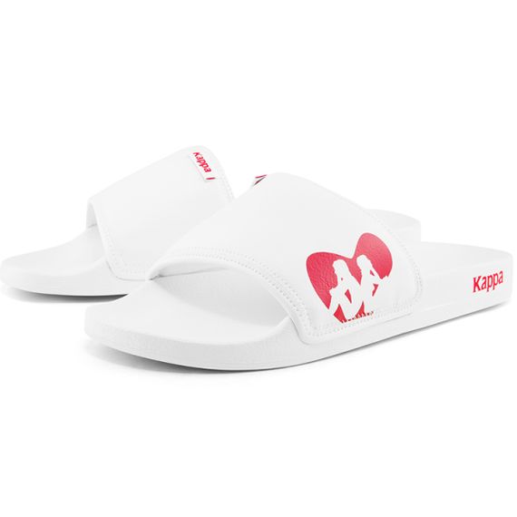 Kappa Outdoor Printed Sport Slippers 'White Red'
