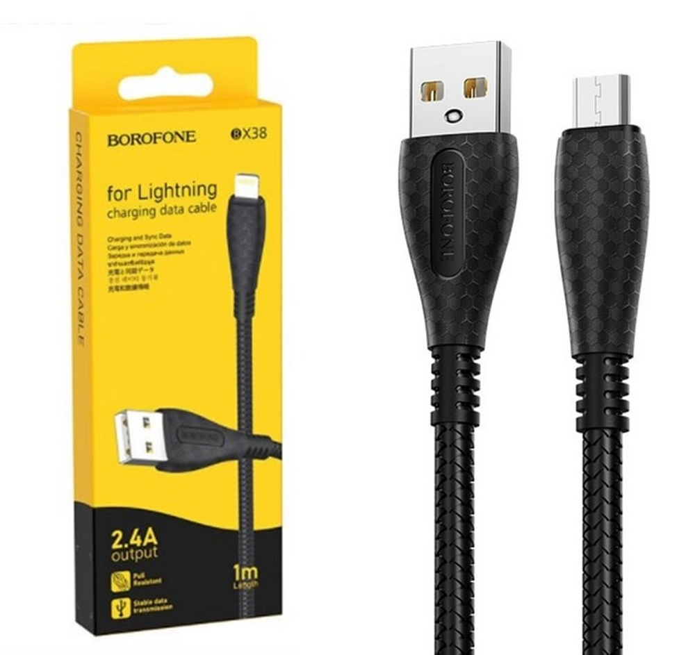 Кабель USB - Micro BOROFONE BX38 (черный) 1м