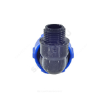 Отвод компрессионный ПЭ Дн 20х3/4"х90гр НР Ру16 VALFEX 1210012420034