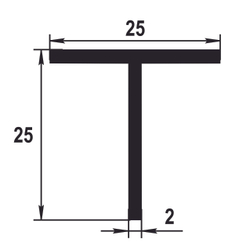 Тавр Лука 25*25*2,0 Тп 05.2000.501л серебро