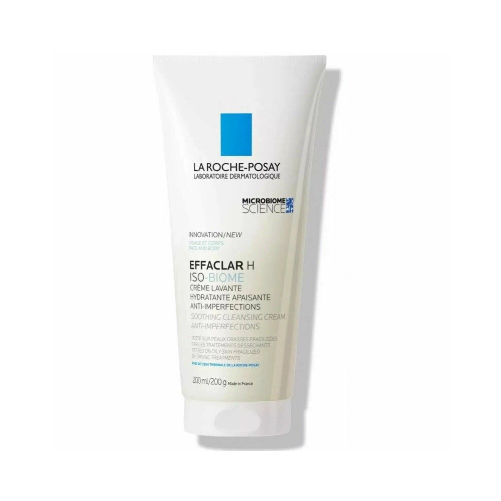 La Roche-Posay Effaclar H Iso-Biome Cream Очищающий крем-гель против несовершенств, 200 мл