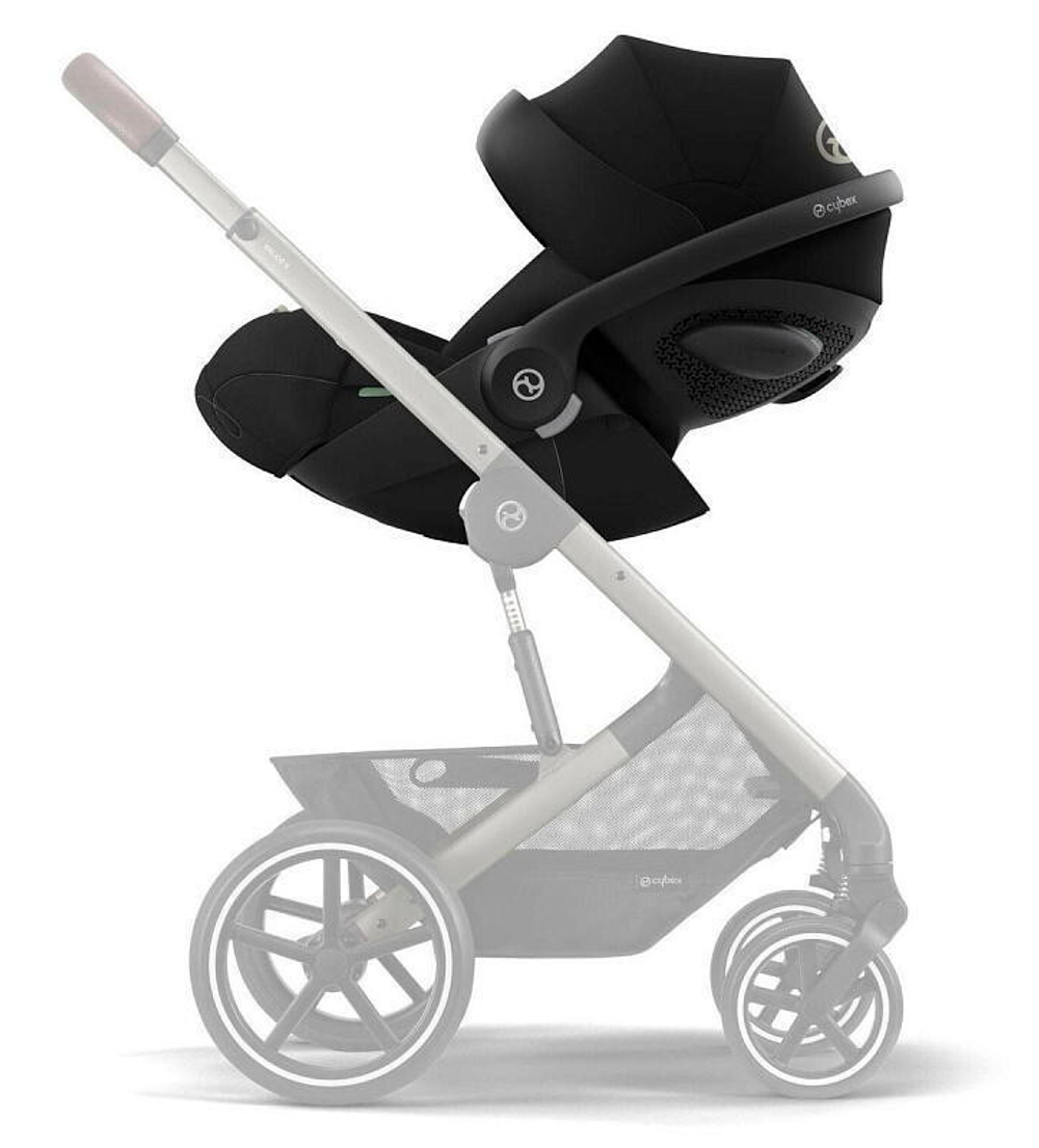 Коляска Cybex Balios S Lux TPE complete Cloud G Magic Black 3 в 1 Almond Beige с дождевиками