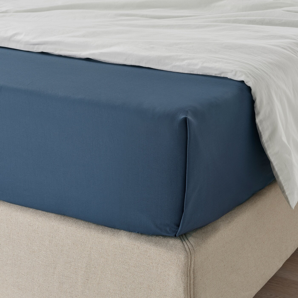 IKEA ULLVIDE  (ИКЕА УЛЛВИДЕ)  -  Простыня, темно-синий, 150x260 см