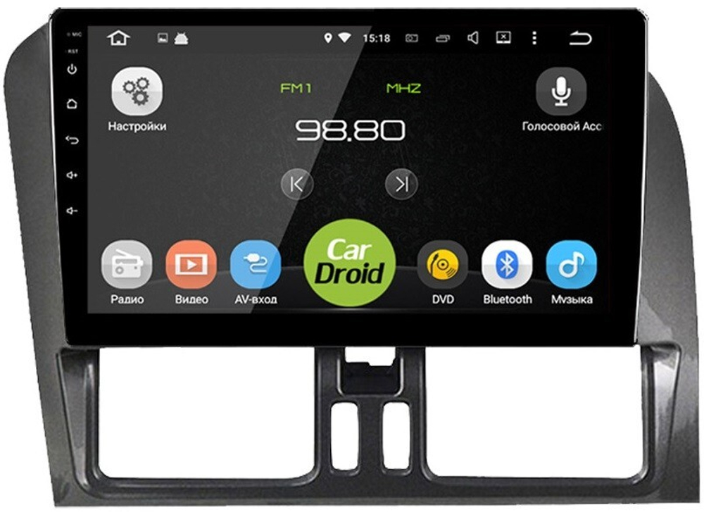 Магнитола для Volvo XC60 2014-2017 - Roximo RM-3803 Android 12, 8-ядер, 4/64Гб, SIM-слот