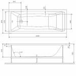 Каркас для ванны AM.PM Gem 160x70 W93A-160-070W-R Серый