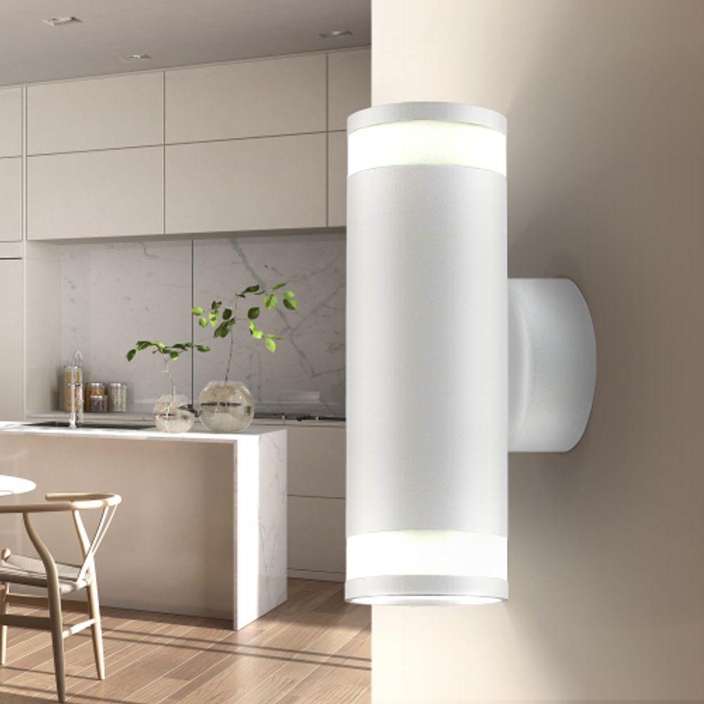 Светильник декоративный настенный ЭРА WL30 GU10 WH под лампу MR16 GU10 IP20 белый | Настенная подсветка