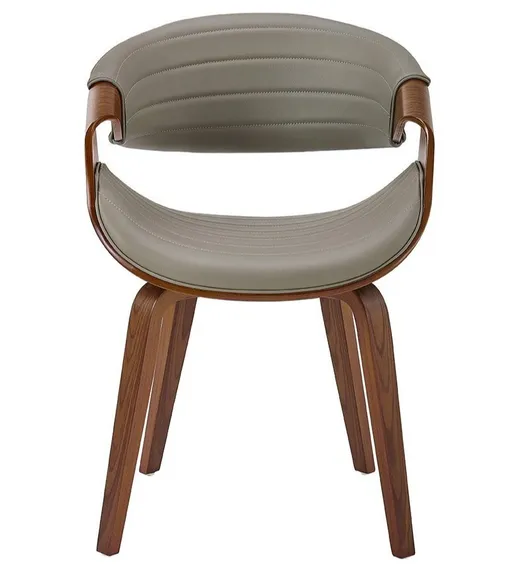 Стул Curv 2, серая экокожа