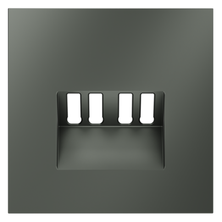 Накладка для розетки акустической 4-местной , S70 (титан)