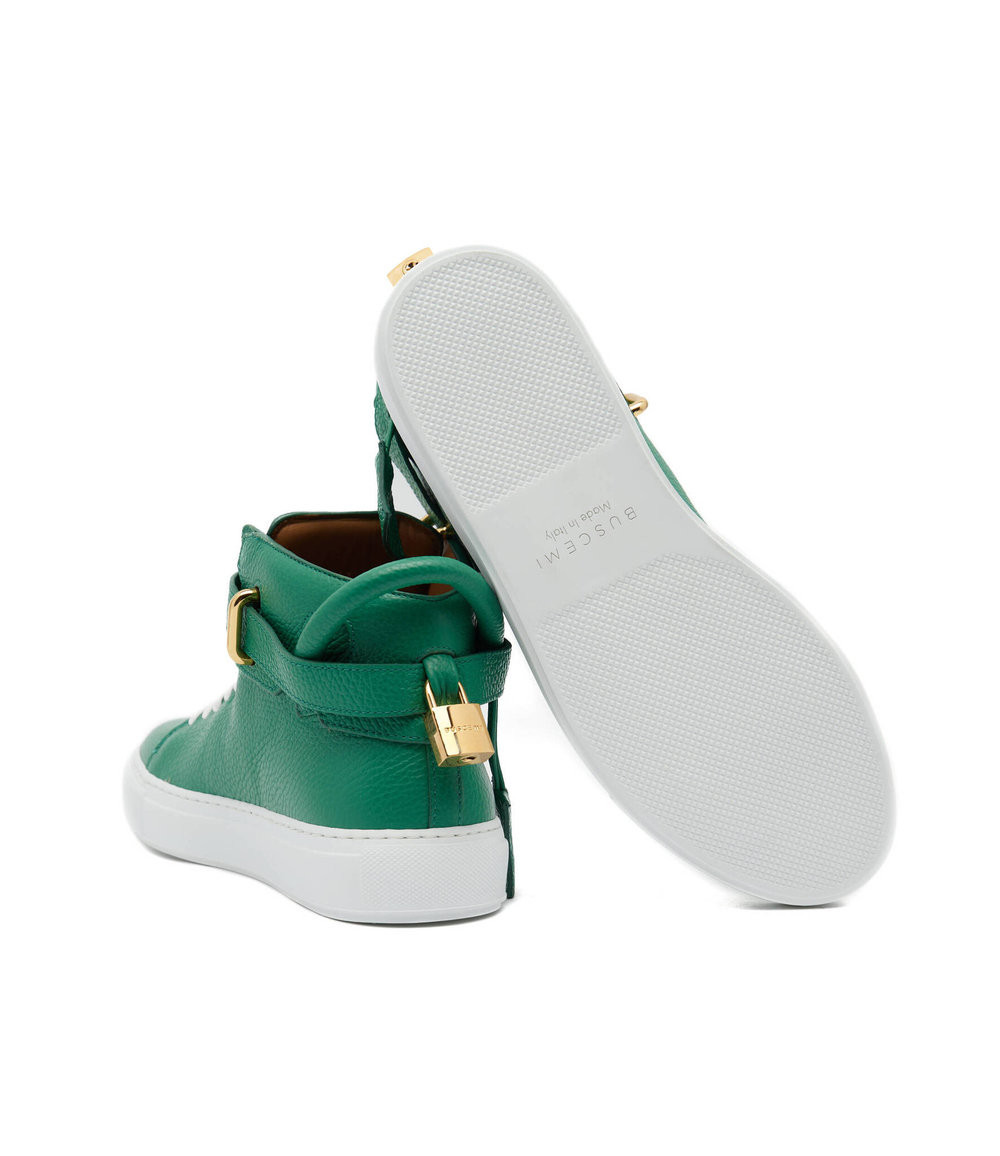 Кожаные кроссовки alce Buscemi - зеленый(BCW22701)