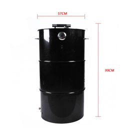 Многофункциональный угольный гриль-коптильня Multi-function drum Smoker BBQ grill чаша для огня 50*50*8см