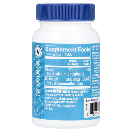 The Vitamin Shoppe, Селен, 100 таблеток