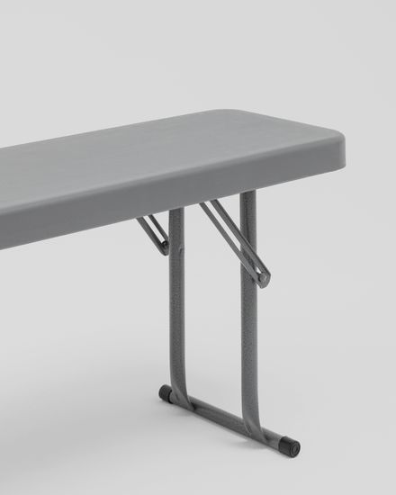 Скамейка складная 152*25*42 см серая