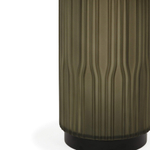 Кофейный столик Vaso Color диаметр 60 стекло закалённое, сталь, черный