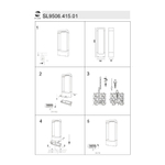SL9506.415.01 Светильник уличный наземный ST-Luce Черный LED 1*7W 4000K