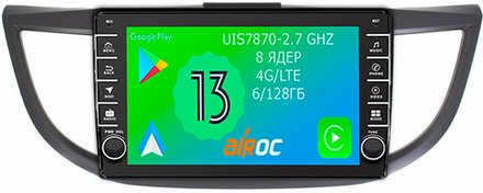 Магнитола для Honda CR-V 2012-2018 - Airoc AB-1904 (кнопки и крутилки), Android 13, TS20, 6/128Гб, SIM-слот, CarPlay