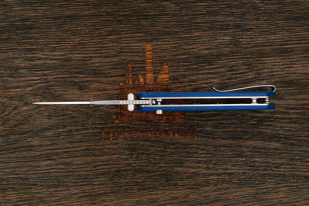 Нож складной QSP Grebe, клинок 80мм, сталь Sandvik 14C28N, рукоять микарта