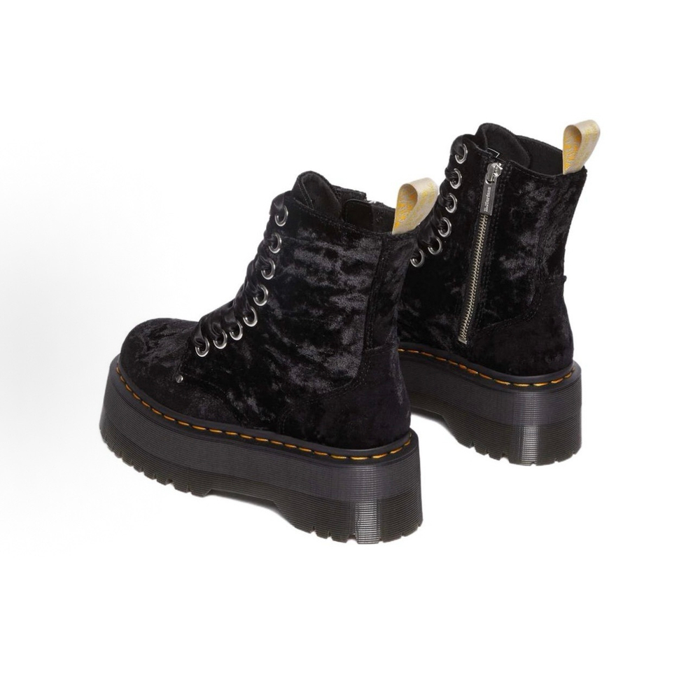 Ботинки Dr. Martens Vegan Jadon Max Crushed Velvet Platforms