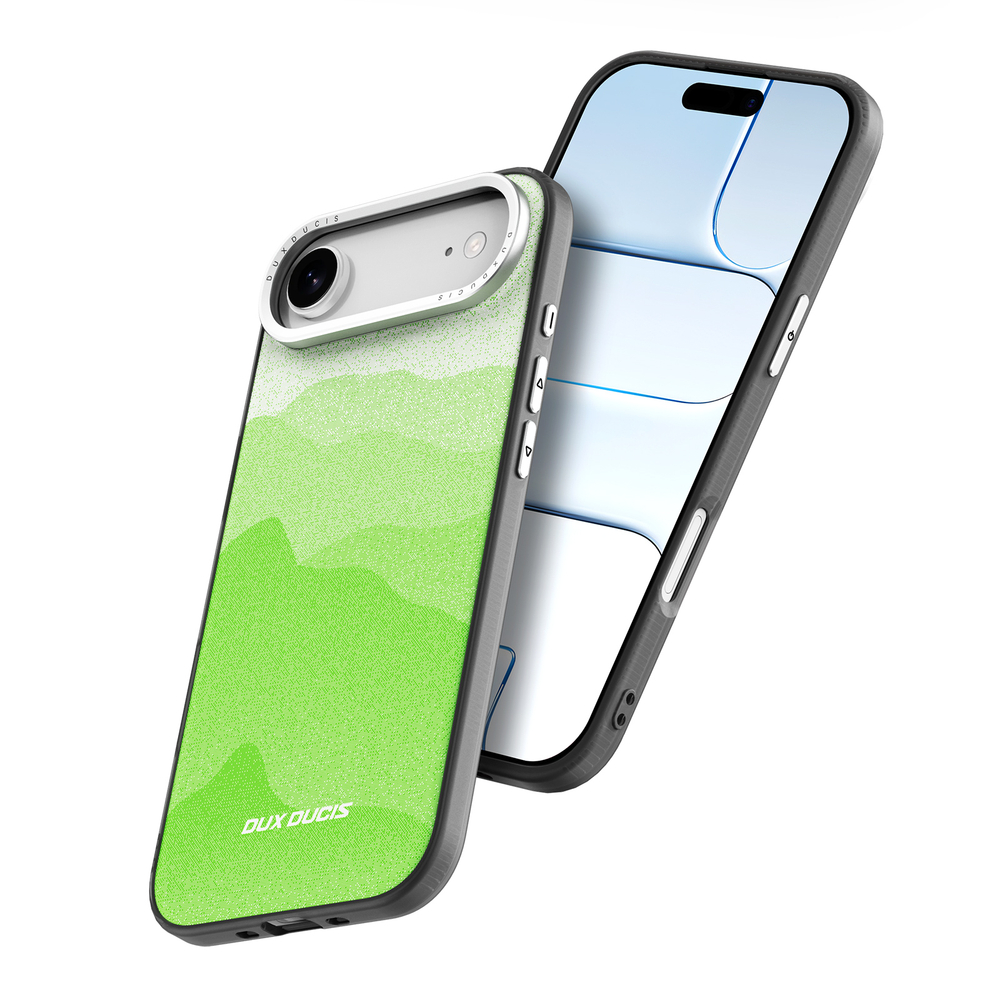 Чехол с MagSafe зеленого цвета (Dark Green) для iPhone Air, серия Moro Series Magnetic от Dux Ducis