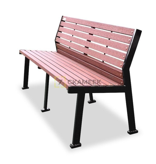 Уличная скамейка с подогревом «Ретро» (1,5 м ангарская сосна)