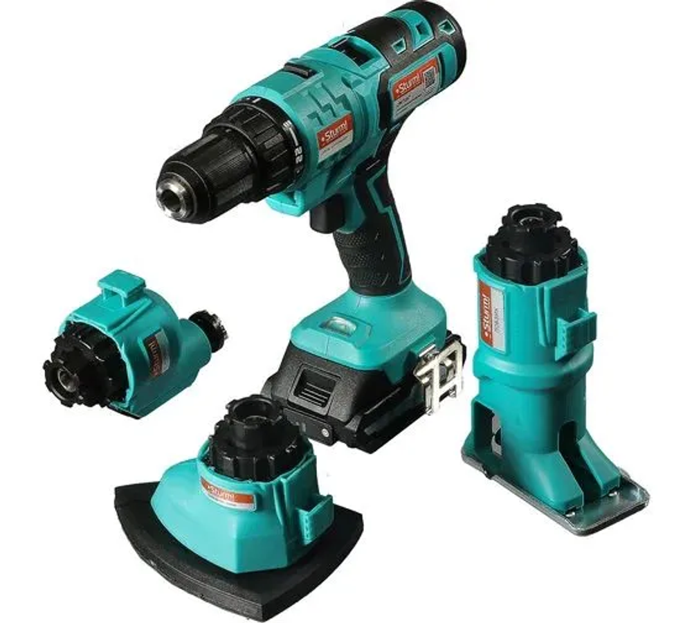 Шуруповерт, 20 мм, 18 В, 1400 об/мин, патрон - быстрозажимной, разноцветный