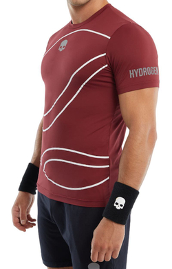 Мужская теннисная футболка Hydrogen 3D Tennis Ball Tech T-Shirt - красный