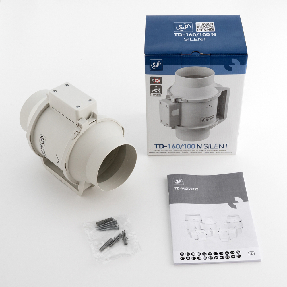 Канальный вентилятор Soler Palau TD160/100 N SILENT (230V 50HZ) RE