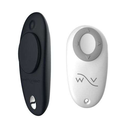 Черный вибромассажер 16,1см в трусики для стимуляции клитора We-Vibe Moxie SNXM1SG9