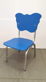 Стул детский "Мотылек" на металлокаркасе, регулируемый