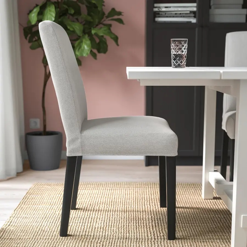 Стул - BERGMUND IKEA/ БЕРГМУНД ИКЕА, 95х52х59 см, светло-серый