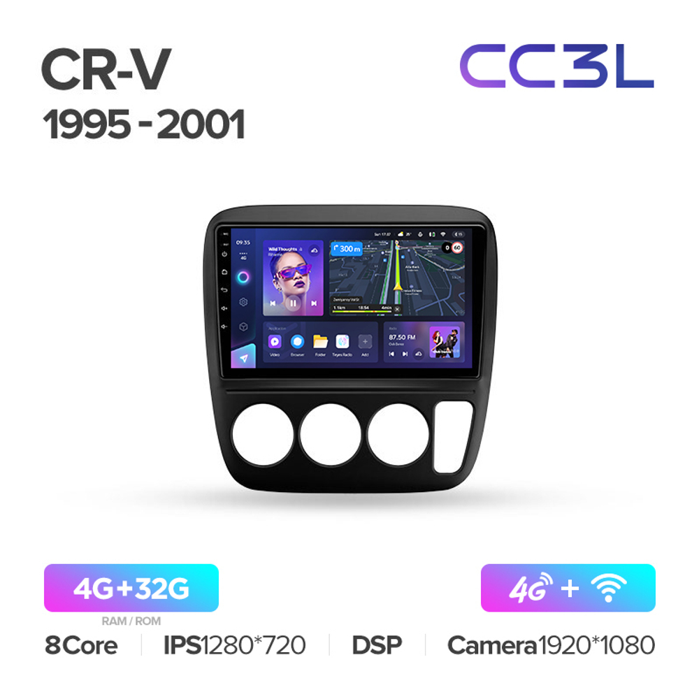 Teyes CC3L 9"для Honda CR-V 1995-2001